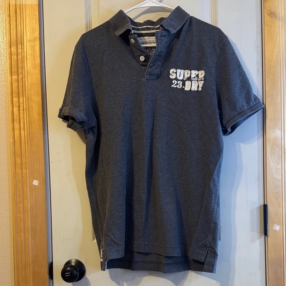 Superdry Charcoal Polo Shirt